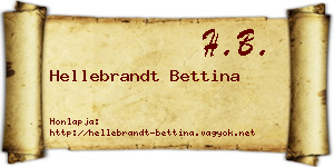 Hellebrandt Bettina névjegykártya